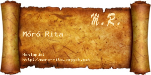 Móró Rita névjegykártya